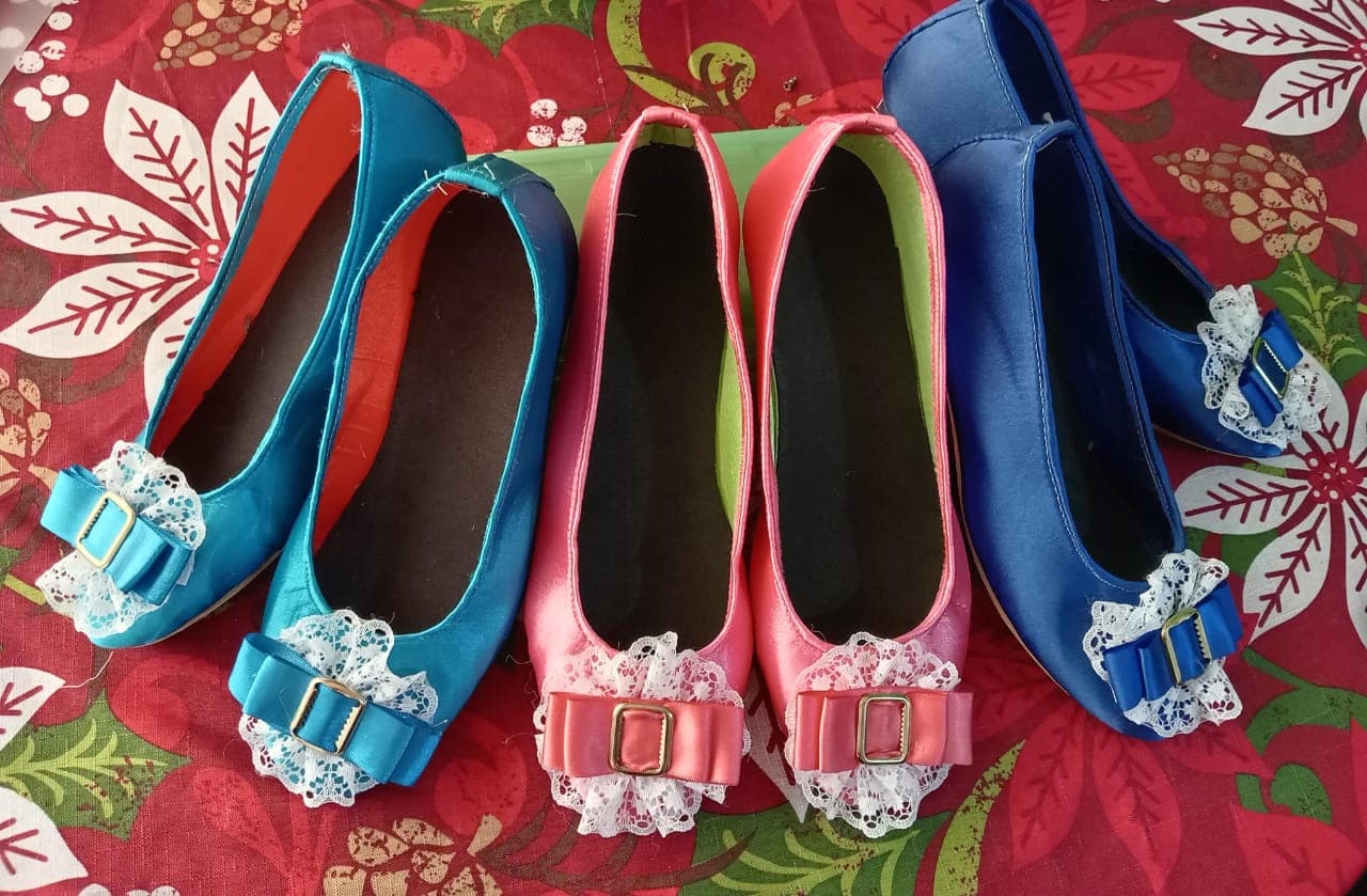 Babuchas de varios colores