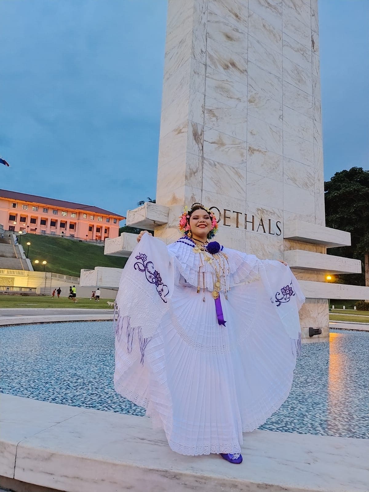 Pollera blanca