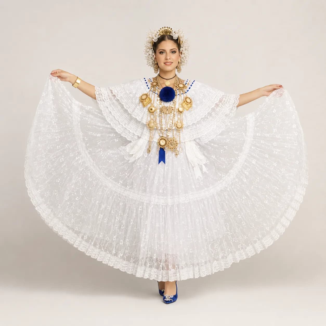 Pollera de organza
